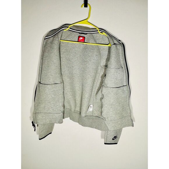 Nike Tech Fleece Full Zip Jacket Men’s XS Gray Black Trim Athletic Sweatshirt - Picture 4 of 5
